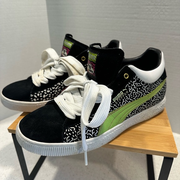Puma Other - Yo MTV Raps Puma Stepper Men’s Size 10.5 Sneaker Shoes! Black, Pink, & Green.